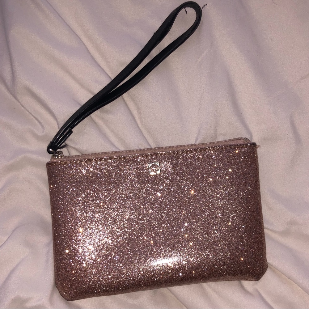 Sparkly in Pink Kate Spade wristlet ❤️